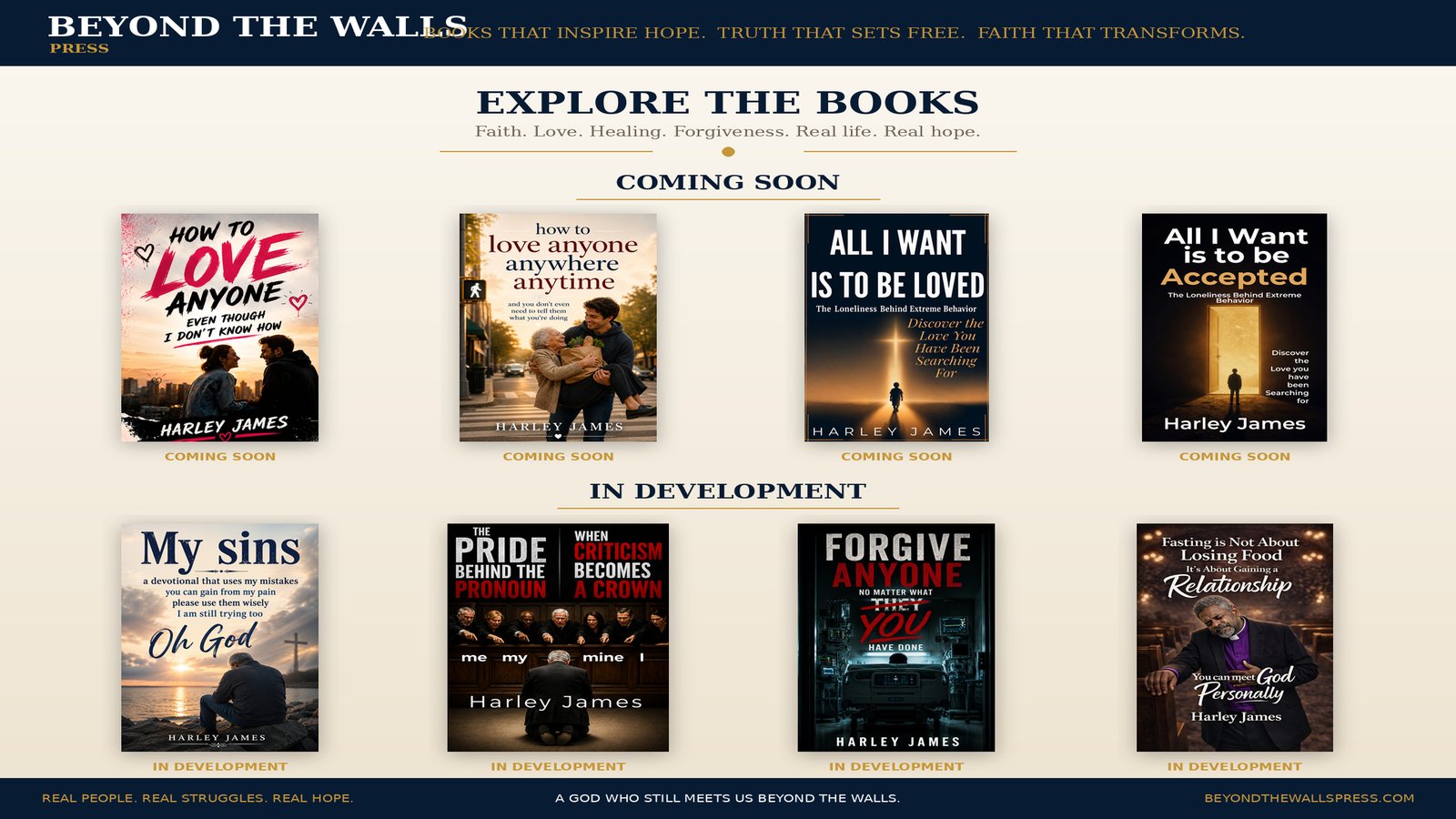 Harley James - Beyond the Walls Press - Explore the Books