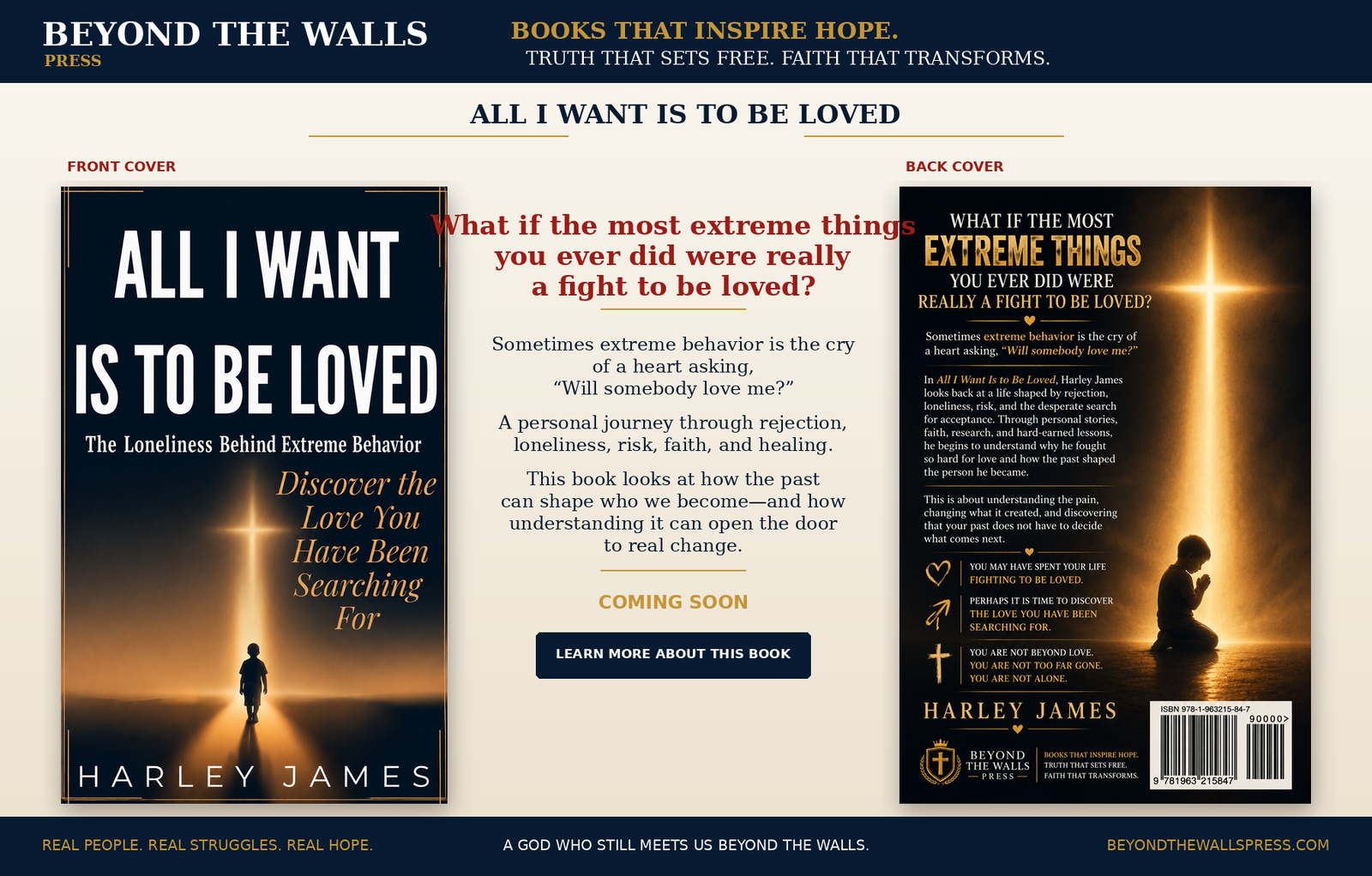 All I Want Is to Be Loved by Harley James - book cover